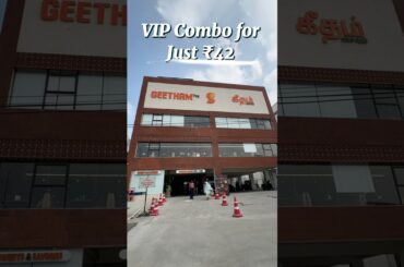 Vip combo ₹42 at all Geetham restaurants!!  #food #couplevlog #foodie #minitiffin #chennai