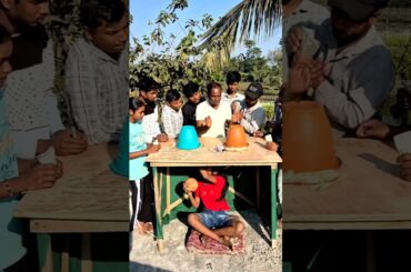 Look at the girl under the dining how she change ball and enjoy#viral #funny #comedy #trending