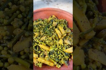 Traditional Spinach Seed Chorchori Recipe #shorts #cooking #recipe