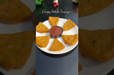 crispy Potato Triangles #shortvideo #recipe #ytshorts #food #cooking #shortsindia