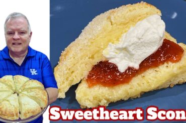 Sweetheart Scones - Tender Triangle Dough Baked into Golden Wedges in Time for Valentine’s Day!