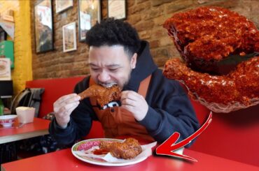 Trying the “VIRAL” Chili country fried chicken in NYC…