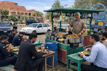 Unfiltered Street food outside Arts Council | Breakfast Dhaba – Real Pakistani Street Food 🇵🇰