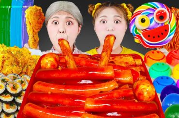 Korean Convenience Store Mukbang 🍜🔥 Spicy K-Food Combo ASMR | HIU