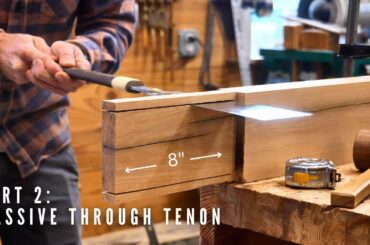 An 8″ Through Tenon | Joinery on a 22′ Dining Table
