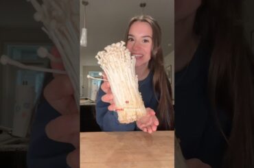 Cooking Enoki Mushrooms 🍄