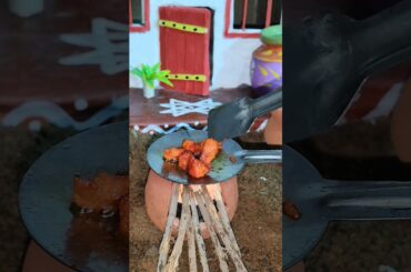 Mini Chicken Fry 🍗🐔 #shorts #short #shortsfeed #shortvideo #miniaturecooking #cooking
