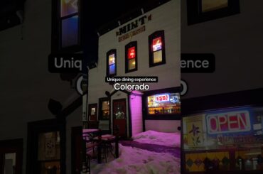Unique dining experience in Colorado
