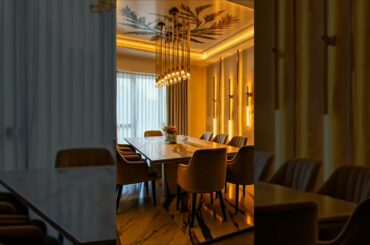 Golden Modern Fine Dining Space