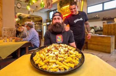 I ATTEMPTED THE BIGGEST PASTA CHALLENGE IN ITALY...IT WAS BRUTAL | BeardMeatsFood