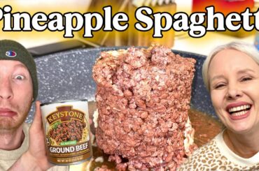 Cooking with CANNED ground beef 😳 DON’T TRY IT!