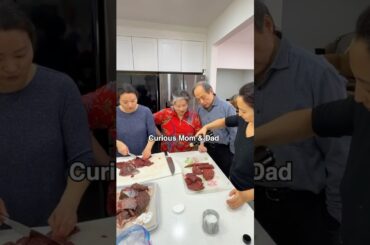 First Time Cooking Venison for My Korean Parents. Hubby caught in Wyoming #venison #wyoming #jerky