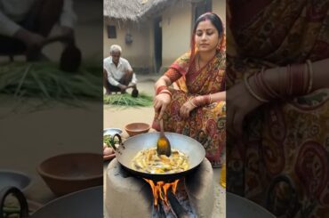 Fried local fish in a village clay oven | #shorts #cooking #recipe #FishFry #FishRecipe