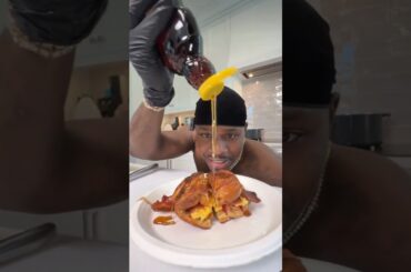 DaBaby Bacon Egg and Cheese Breakfast Sandwich French Toast. Cooking With Kirk. Pop That Thang