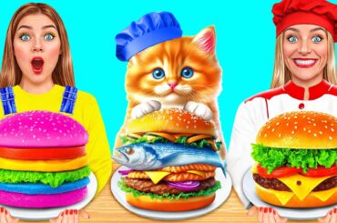 Me vs Grandma Cooking Challenge with Cat | Awesome Kitchen Hacks by TeenDO Challenge