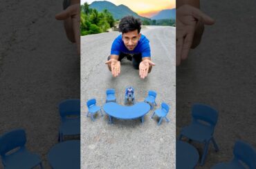 Toys Mini 2 Seater Chair Table and 4 Seater Dining Table Set Unboxing 😍