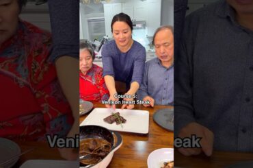 Korean Parents Try 8-Course Venison Meal. Hubby Harvested it in Wyoming