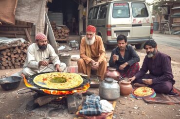 PURE DESI PUNJABI STREET FOOD 😍 SAAG MAKHAN | ALOO PARATHA - PAKISTAN STREET FOOD