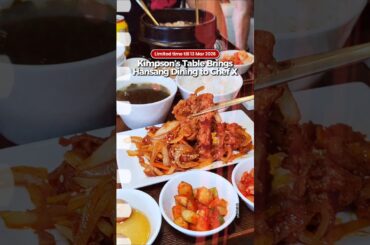 Kimpson’s Table Brings Hansang Dining to Chef X #koreanfood #koreanfoodie
