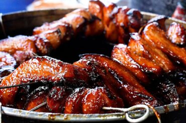 50kg of Charcoal BBQ PORK! The BEST Late-Night STREET FOOD in Asia