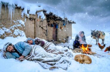 Extreme Snow Survival in Afghanistan | Traditional Village Cooking Methods