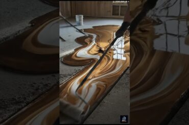 Simple Wooden Dining Transformation #epoxy  #shorts