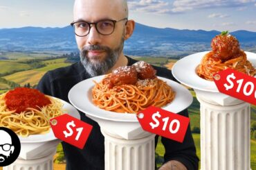 $1 to $100 Spaghetti (5 Levels) | With Babish