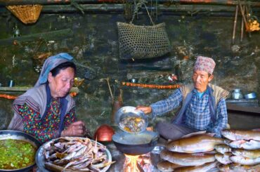 Real Village Life Early Morning  | Fresh Fish Cooking in Traditional Style | Rural Life Documentary