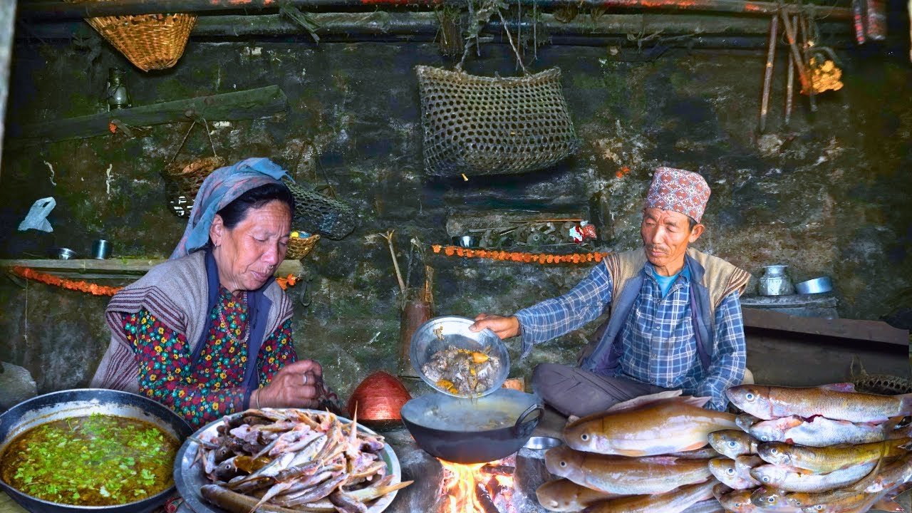 Real Village Life Early Morning | Fresh Fish Cooking in Traditional Style | Rural Life Documentary Real Village Life Early Morning | Fresh Fish Cooking in Traditional Style | Rural Life Documentary