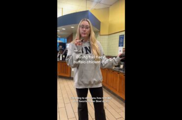 Dining hall hack: buffalo chicken dip