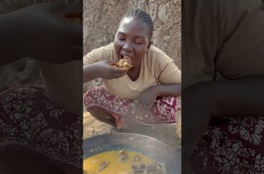 Hadzabe Cooking with Night Ember Glow #Hadzabe #NightEmbers #Firelight #WildFood #shorts