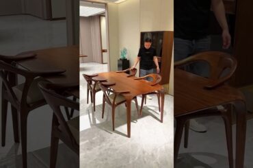 Wonderful solid wood dining set share | black walnut