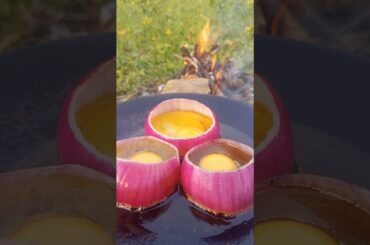 Onion Ring Egg Bulls Eye#cooking