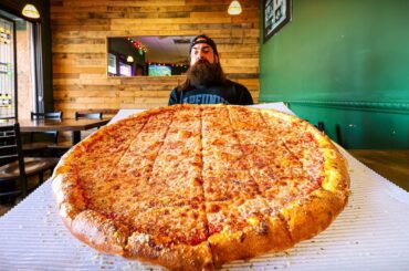 I TRIED TO FINISH A PIZZA CHALLENGE MEANT FOR TEAMS OF TWO! | BeardMeatsFood
