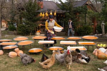 Natural Pumpkin Pastila Without Sugar | Rustic Village Cooking 🍂🌾