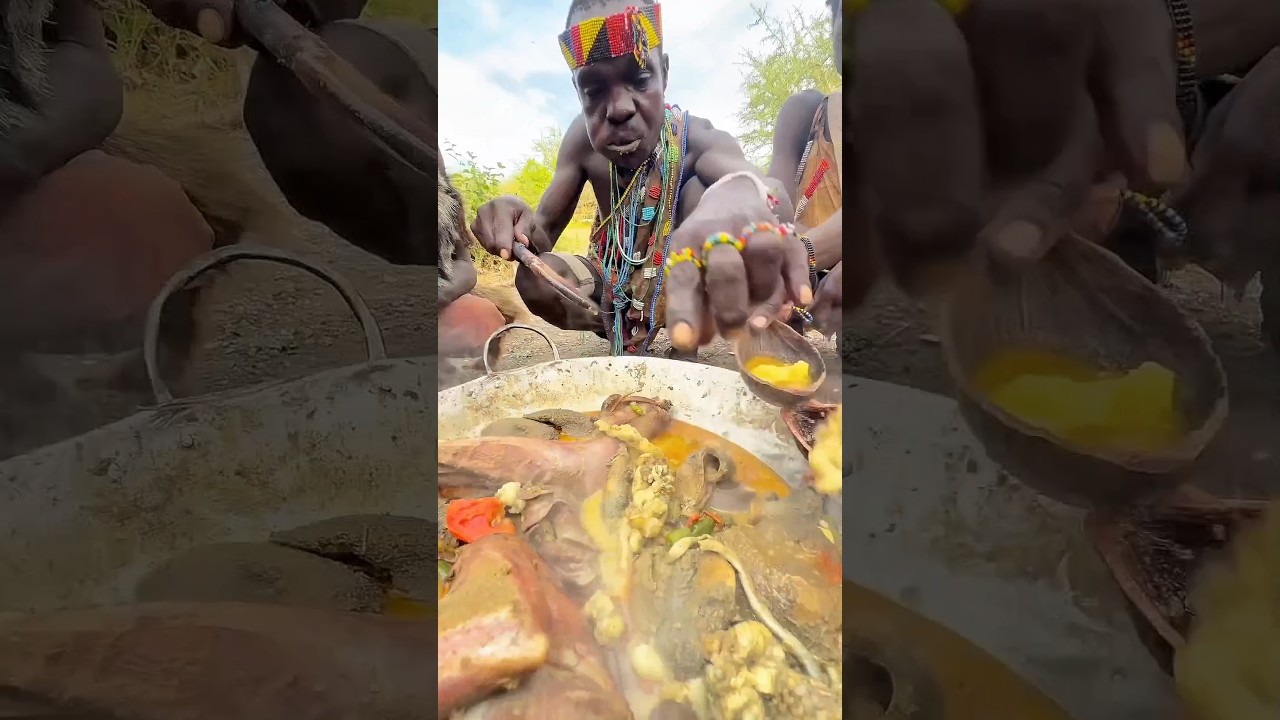 This Is How Humans Once Lived Every Day.#cooking #africa This Is How Humans Once Lived Every Day.#cooking #africa