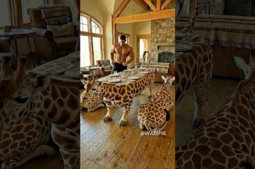 INSANE TABLE😱 Giraffe Safari Dining Room Set