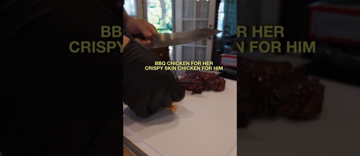 what I cooked as a personal chef in beverly hills. crispy skin and BBQ chicken!