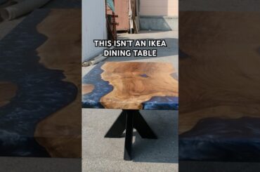This Definitely Isn’t An Ikea Dining Table #woodworking #resin #epoxyresin #ikea