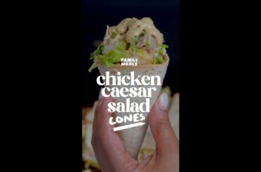 Chicken Caesar Salad Cones