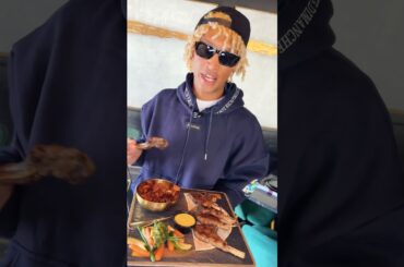 It’s a good lamb chop #lambchops #mediterranean #ytshorts #finedining