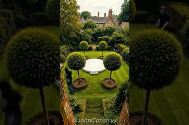This Garden Transforms Into a Perfect Outdoor Dining Scene #garden #landscaping  #building #shorts