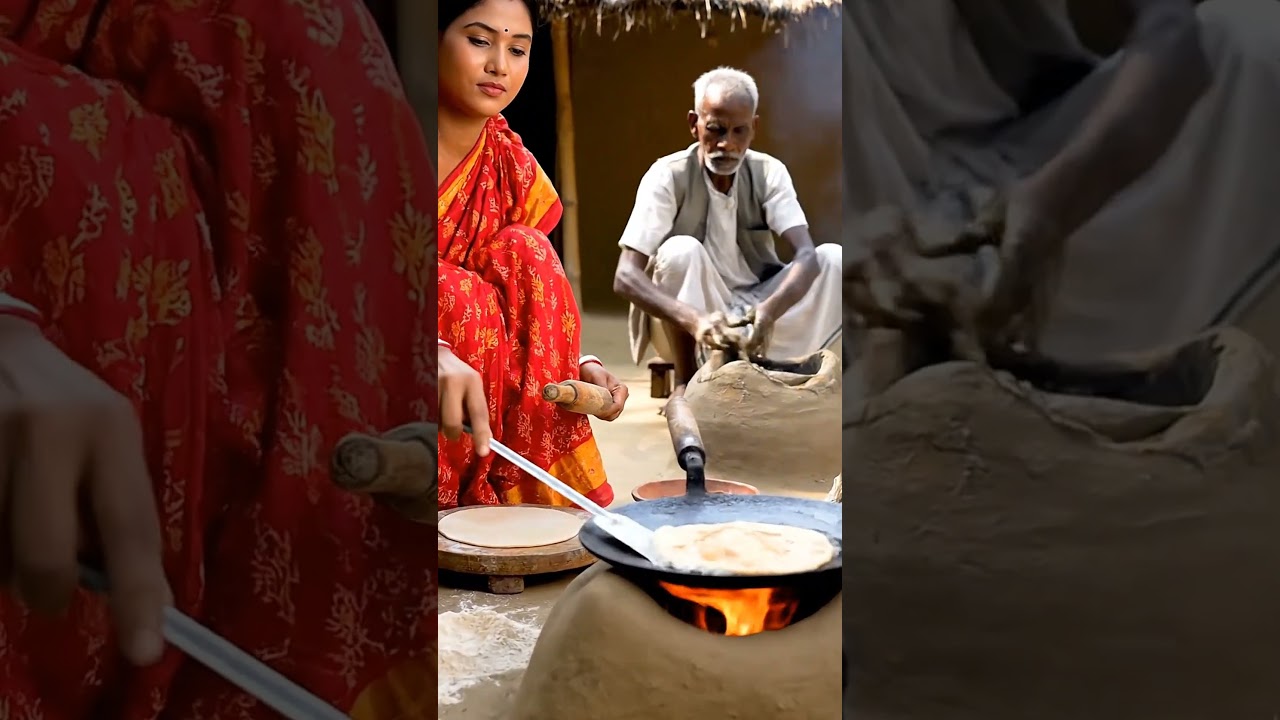 Handmade parathas made in a village clay oven | #shorts #recipe #cooking #porotarecipe Handmade parathas made in a village clay oven | #shorts #recipe #cooking #porotarecipe