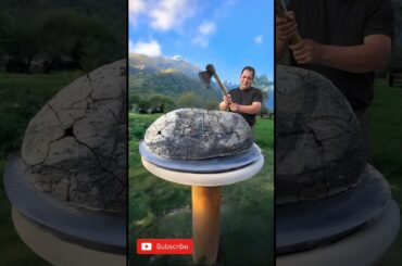 Whole LAMB Cooked under a thick layer of SALT high in the mountains_ Village life