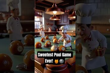 You Won’t Believe This Mini Chef Pool Game… Made of Dessert! 🍯🎱