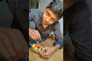 Day 34/100 Strawberry MilkShake🍺#shorts #food #lifestyle #cooking #minivlog