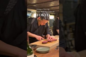 Wagyu Dining on a Japanese Houseboat in Tokyo⛴️