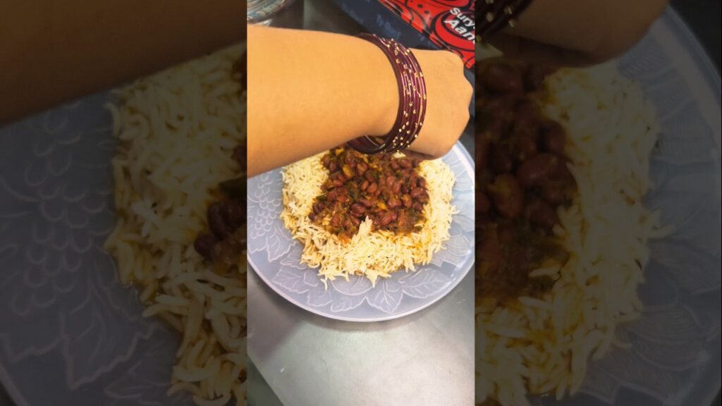 Spicy Rajma chawal recipe asmr #asmr #asmrsounds #asmreating #asmrvideo #cookingshorts #recipe