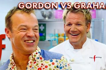 Gordon Challenges Graham Norton To Cook The Best Dessert | The F Word | Gordon Ramsay