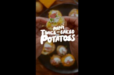 Mini Twice-Baked Loaded Potatoes